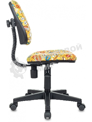 Кресло Бюрократ KD-4 оранжевый, ткань, 120 кг