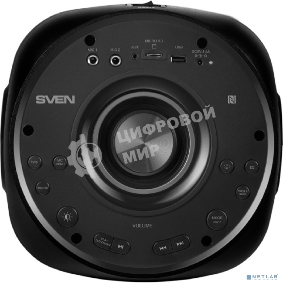 Мобильные колонки Sven PS-770 2.0 черный 2x50W Bluetooth