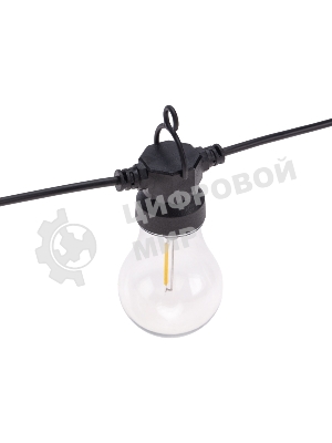 Гирлянда садовая Rexant Канэри, 15м, 3000К, встроенный аккумулятор, солнечная панель, коллекция Лондон