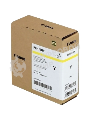 Картридж струйный Canon PFI-310 Y 2362C001 желтый (330мл) для Canon TX-2000/TX-3000/TX-4000