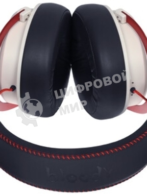 Гарнитура Bloody M595 Proxy Boom бежевый/чёрный, проводная, съёмный микрофон, подсветка