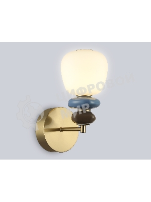 Настенный светильник Ambrella light LH53168 SB/WH бронза/белый 8W 3000K 140*225*300