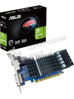 Видеокарта Asus GeForce GT 710, 2 GB GDDR5, 64 bit, HDMI, DVI-D, VGA, GPU 954 MHz