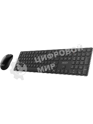 Комплект клавиатура+мышь MSI Forge K210 Combo беспроводной, USB, 1600 DPI, чёрный