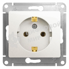 Механизм розетки 1-м Glossa 16А с заземл. перламутр SchE GSL000643