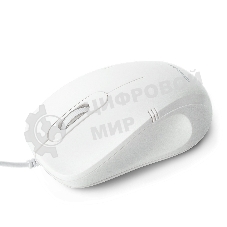 Мышь проводная Crown CMM-502 белый, 1000 dpi, USB, кнопки - 3