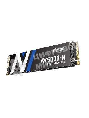 Накопитель SSD Netac NV5000-N, 1Tb, M.2 2280, PCIe 4.0 x4, NVMe, R/W 4800/4600, с радиатором