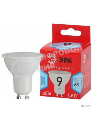 Лампа светодиодная ЭРА RED LINE LED MR16-9W-840-GU10 R GU10 9 Вт софит нейтральный белый свет