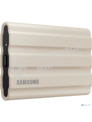 Внешний SSD Samsung T7 Shield, 1TB, USB 3.2 Gen 2 Type-C, R/W 1050/1000, бежевый