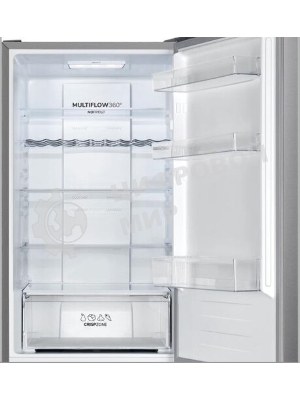 Холодильник Gorenje NRK619FAS4 серый двухкамерный 207/93л морозилка снизу, No Frost