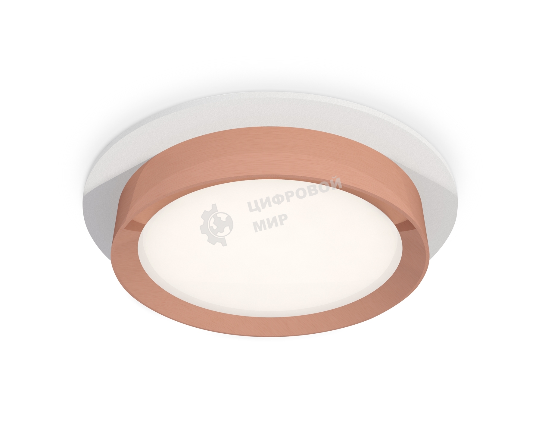 Комплект встраиваемого светильника Ambrella light XC8050006 SWH/PPG белый песок/золото розовое полированное GX53 (C8050, N8126)