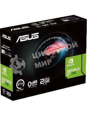 Видеокарта Asus GeForce GT 710, 2 GB GDDR5, 64 bit, HDMI, DVI-D, VGA, GPU 954 MHz