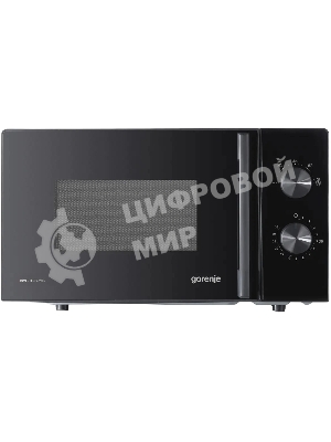 Микроволновая печь Gorenje MO20E1B5 черный, 20 л, 700 Вт, переключатели - поворотный механизм