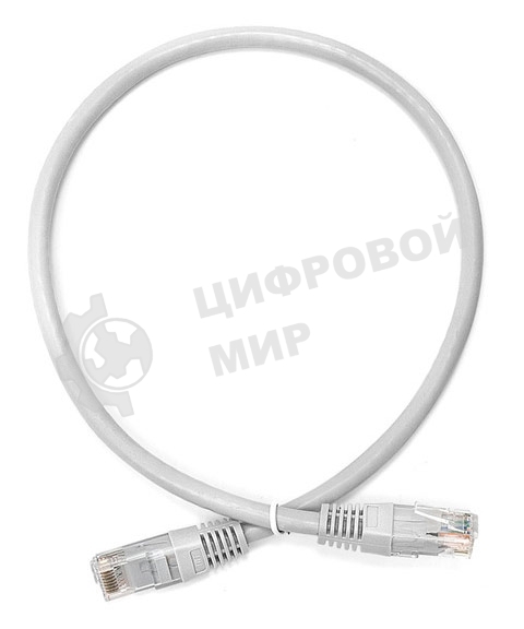 Патч-корд LANMASTER UTP TWT-45-45-0.5/6-GY вилка RJ-45-вилка RJ-45 Cat.6 0.5м серый ПВХ