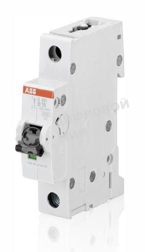 Выключатель автоматический модульный 1п B 16А 6кА S201 ABB 2CDS251001R1165