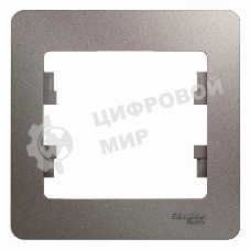 Рамка 1-м Glossa платина SchE GSL001201