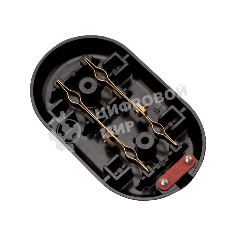 Колодка Rexant 2 гнезда карболитовая б/з 16 А, черная