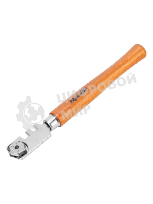 Стеклорез 6-роликовый с деревянной рукояткой Sparta