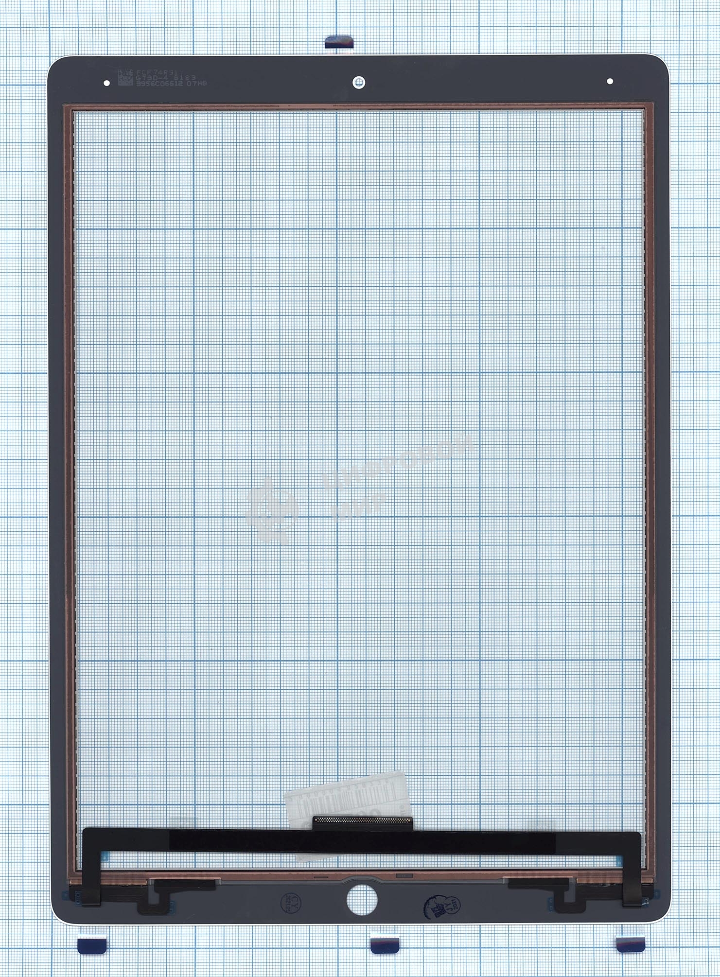 Сенсорное стекло (тачскрин) для iPad Pro 12.9 2017 (A1670 A1671), белое