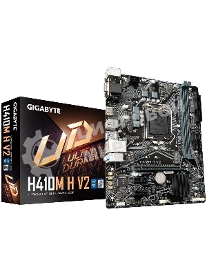 Материнская плата Gigabyte H410M H V2 (2.0/2.1), LGA 1200, Intel H470, 2xDDR4, 4xSATA, 1xM.2, 1xPCIe 3.0 x16, 2xPCIe 3.0 x1, 1xHDMI, 1xVGA, 1x 1Gb LAN, 2xUSB-A 3.2 Gen 1, 4xUSB-A 2.0, 3x3.5 мм, 7.1, Micro ATX