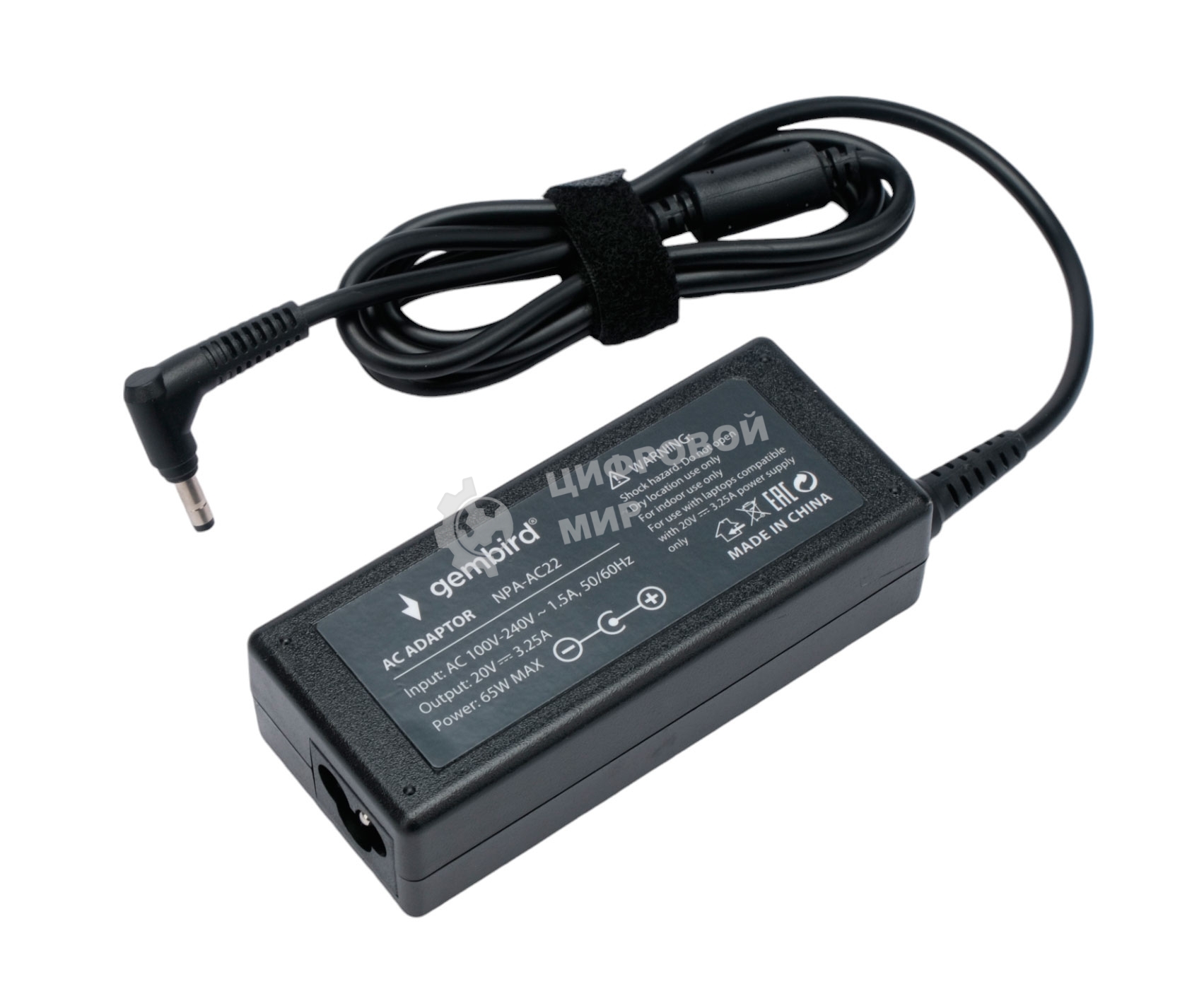 Блок питания Gembird для ноутбуков Lenovo 20В/3,25А, 65Вт, 1 штекер 4.0х1,7мм (NPA-AC22)