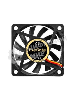 Вентилятор для корпуса ExeGate EX06010B3P-24 черный, 60 мм, 3200 об/мин, 24.1 дБ, 3 pin
