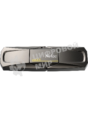 Флешка USB Netac US5 (NT03US5C-256G-32TA), 256Gb, USB 3.2/TypeC, R/W/ 550/500, черный