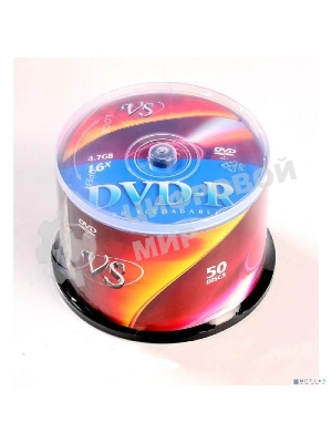 Диск DVD-R VS (PERFEO) 4.7Gb, 16x, Сake Box 50шт.
