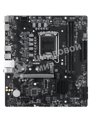 Материнская плата MSI PRO H610M-B, LGA1700, Intel H610, 2xDDR5, 4xSATA, 1xM.2, 1xPCIe 4.0 x16, DisplayPort, HDMI, 1x1Gb LAN, 3x3.5 мм, 7.1, microATX
