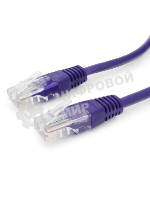 Патч-корд UTP Cablexpert cat.5e, 1м, литой, многожильный, фиолетовый