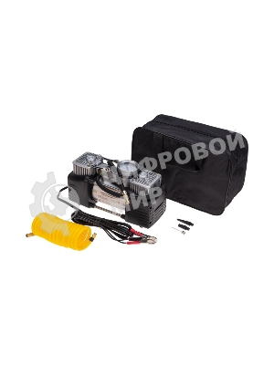 Компрессор поршневой автомобильный Rexant усиленный двухпоршневой (60л/мин, 10 АТМ)