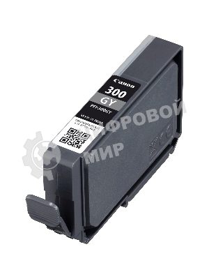 Картридж струйный Canon PFI-300 GY EUR/OCN серый (236 стр.) для Canon imagePROGRAF PRO-300