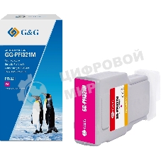 Картридж струйный G&G GG-PFI321M пурпурный (300мл) для Canon imagePROGRAF TM-250/255/350/355