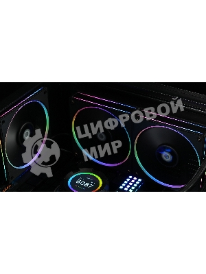 Вентилятор для корпуса ID-Cooling AF-127-ARGb-K черный, 120 мм, 2000 об/мин, 29.9 дБ, 4 pin