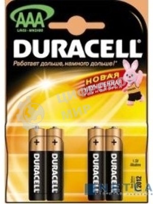 Батарейка DURACELL LR03-4BL BASIC (4 шт. в уп-ке)