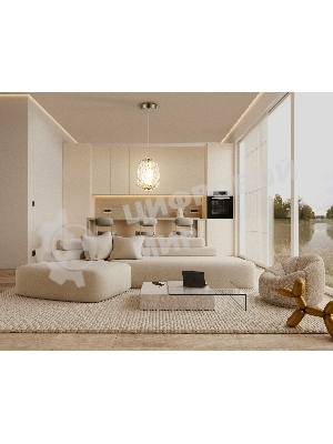 Подвесной светодиодный светильник Ambrella light LH30101 SB/TI бронза/янтарь 8W 3000K 140*140*1575