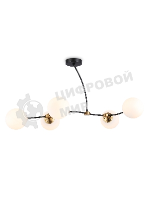 Светитльник Ambrella Light TR2548/5 BK/SB черный/бронза E27/5 max 60W 950*600*450