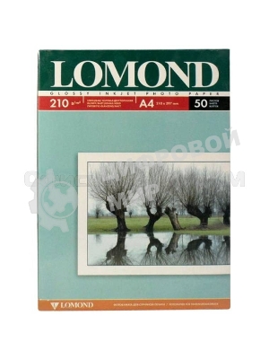 Фотобумага Lomond 0102021 A4/210г/м2/50л./белый глянцевое/матовое для струйной печати