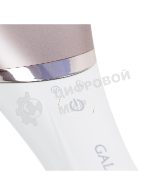 Прибор для ухода за кожей Galaxy Line GL 4960, белый, 2 скорости, 45 минут непрерывной работы, защита от водяных брызг и струй воды с любого направления, 4 основных и 2 дополнительные насадки, индикаторы работы и зарядки