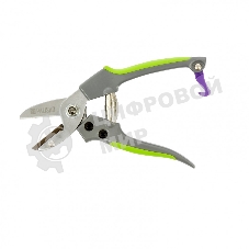 Секатор с наковальней Palisad 170 мм, металлические обрезиненные рукоятки