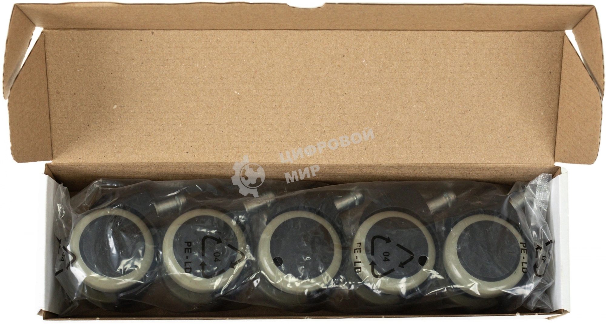 Набор колес Бюрократ CastorSet3850/PU черный, для паркета/ламината