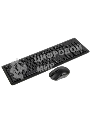 Комплект клавиатура+мышь A4Tech 4200N беспроводной, USB, 1000 DPI, чёрный
