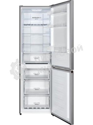 Холодильник Gorenje NRK619FAS4 серый двухкамерный 207/93л морозилка снизу, No Frost