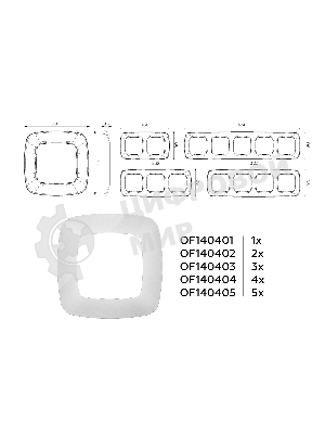 Рамка OMEGA Ecta (Серебро глянец) 1-ая OF140401