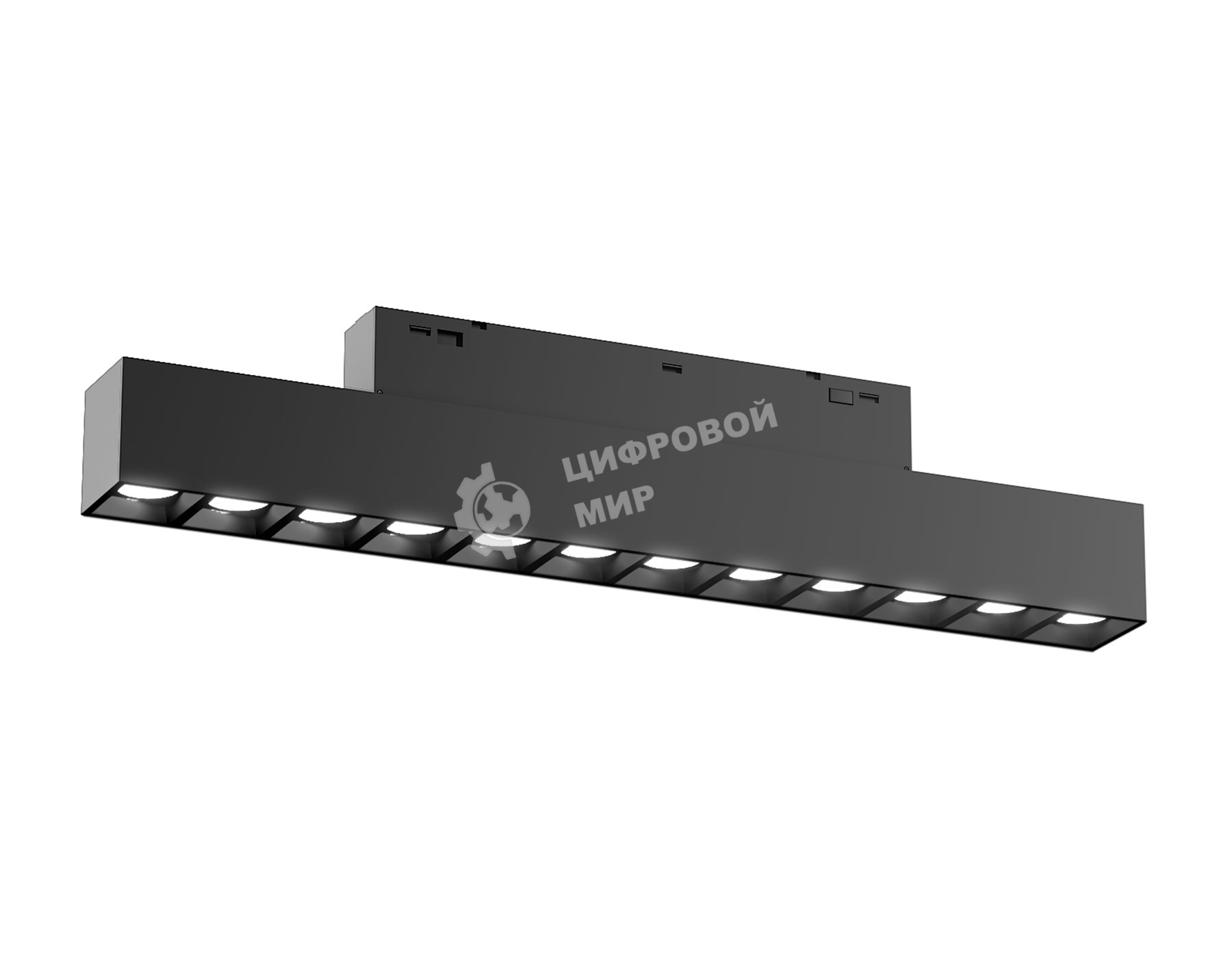 Трековый линейный светильник Ambrella light GL4495 BK черный IP20 12W 3CCT 3000-6000K SMART 48V 24° 218*22*25
