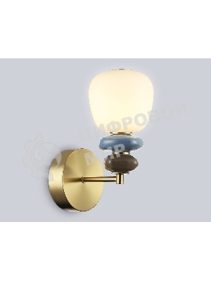 Настенный светильник Ambrella light LH53168 SB/WH бронза/белый 8W 3000K 140*225*300