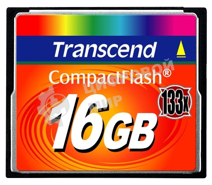 Флеш карта Transcend CF TS16GCF133/CF (Compact Flash)/16 ГБ/40 МБ/с