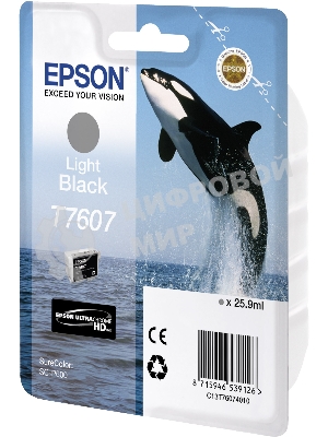 Картридж струйный Epson серый SC-P600