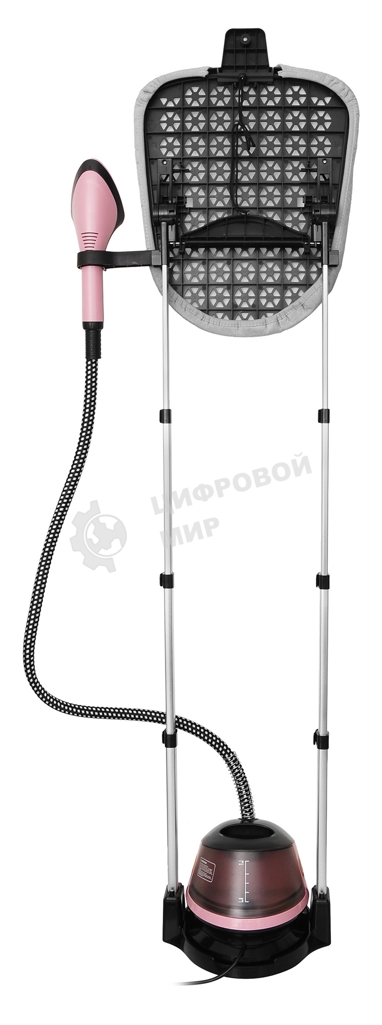 Отпариватель Hyundai H-US02543 розовый/черный, 1800 Вт, 40 г/мин, 1.35 л