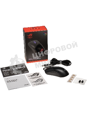 Мышь проводная ASUS ROG Keris черный, 16000 dpi, USB, кнопки - 7